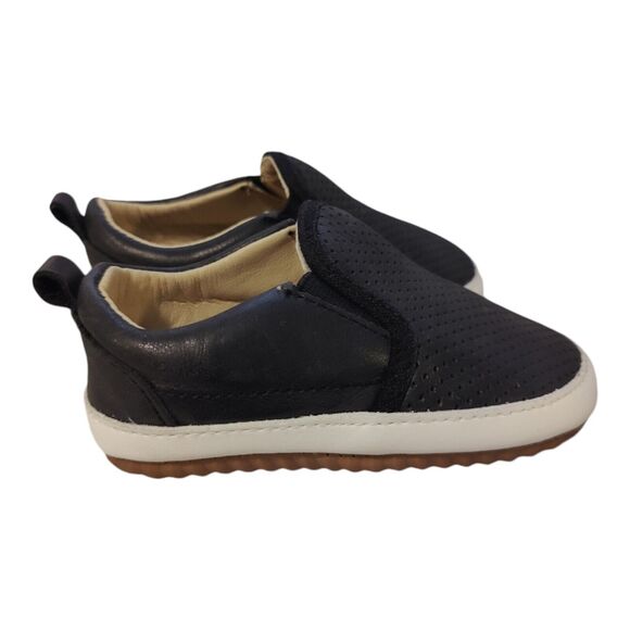 Little Bipsy Lucas Slide On Baby/Crib Shoes Black Boys Size 3 (12-18Months) - Picture 2 of 7